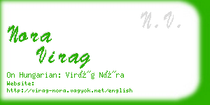 nora virag business card